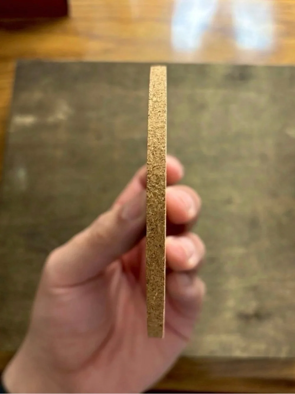 BTS Logo Laser Engraved Cork Coaster #2